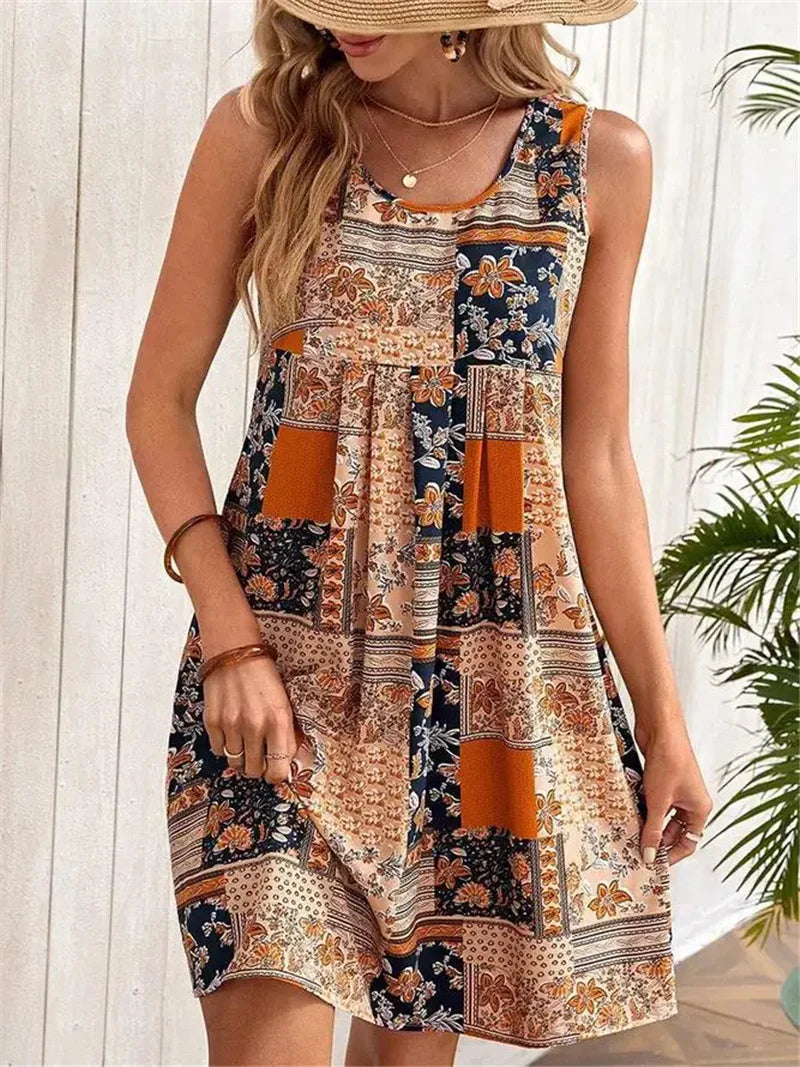 Gail - Sleeveless A-Line Dress