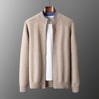 Kayden – Wool Zip-Up Sweater