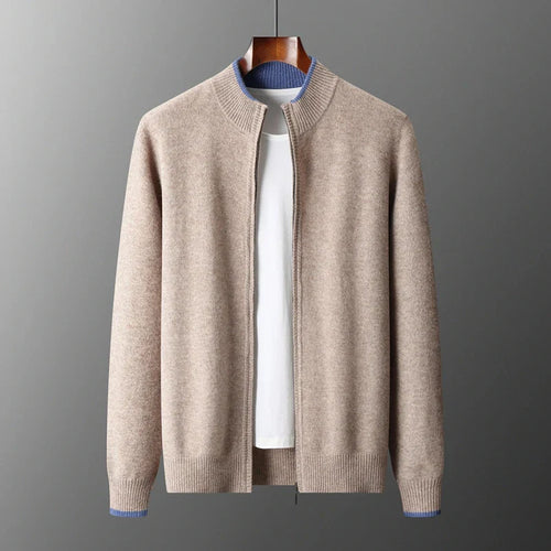 Kayden – Wool Zip-Up Sweater