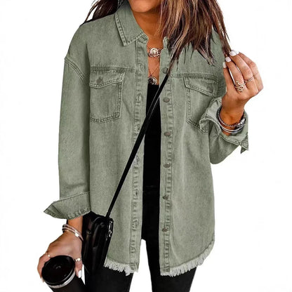 Sophia - Denim Shirt Jacket