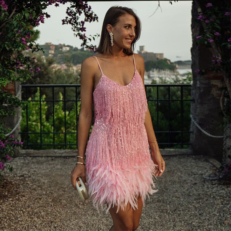 Lena - Glamorous Sequin Cocktail Dress