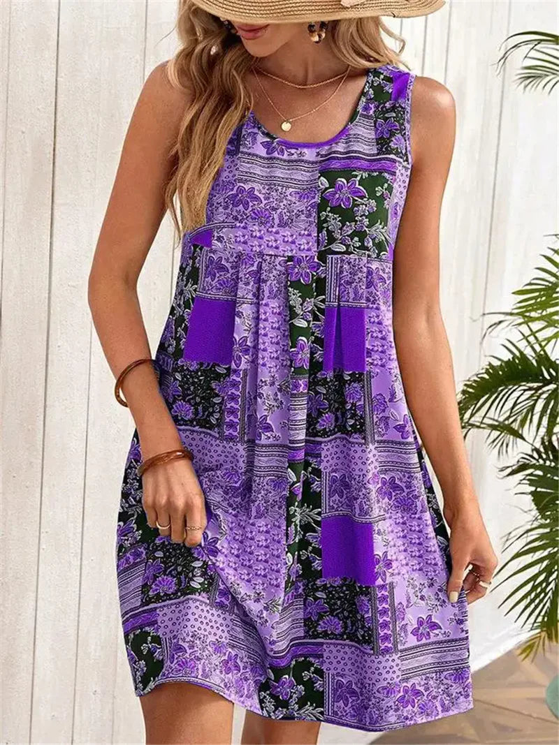 Gail - Sleeveless A-Line Dress