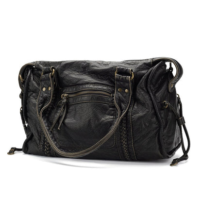 Claire - Vegan Leather Structured Shoulder Handbag