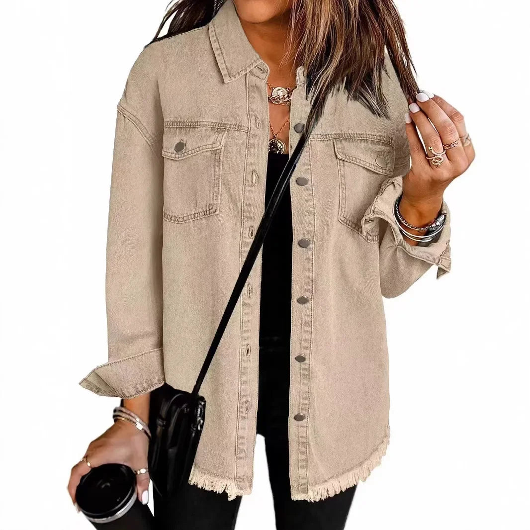 Sophia - Denim Shirt Jacket