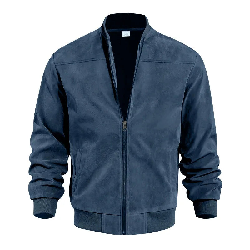 Noah - Suede Bomber Jacket
