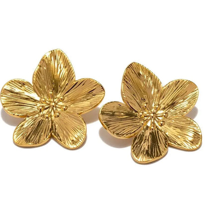 Autumn - Oversized Floral Earrings