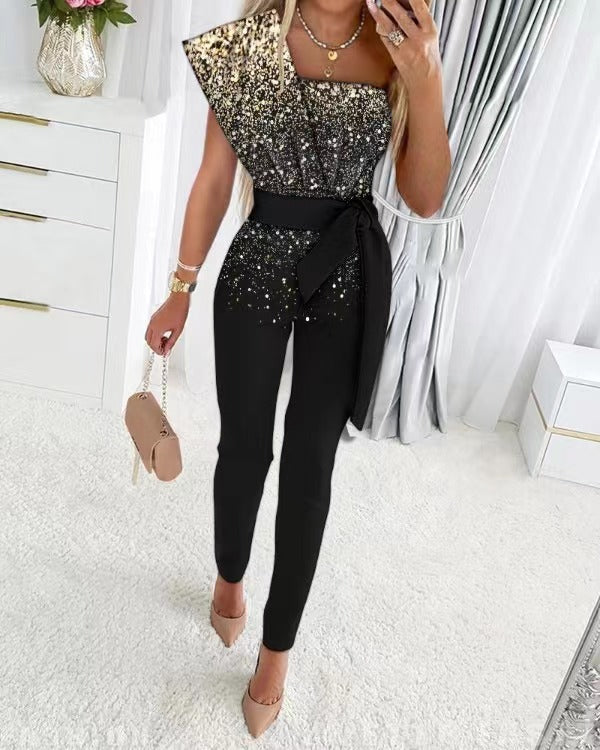 Savannah - One Shoulder Jumpsuit
