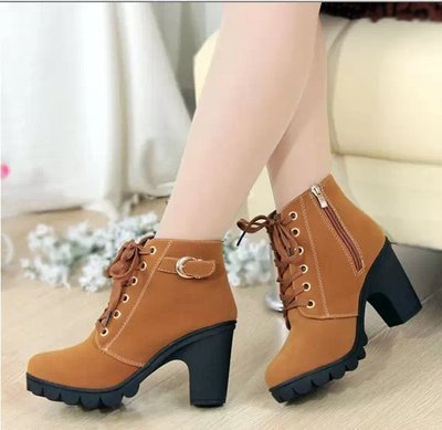Hazel - Lace-Up Ankle Boots