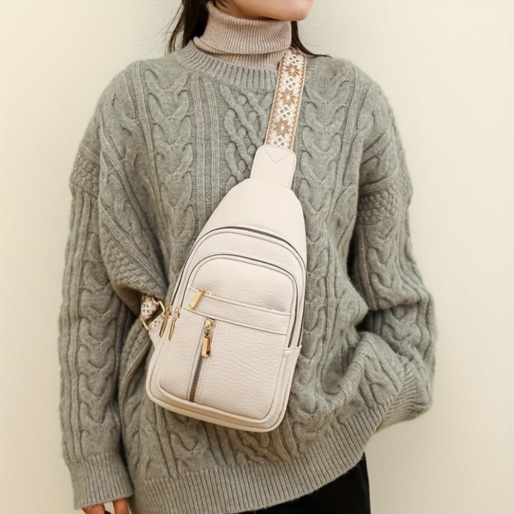 Margaret - Vegan Leather Sling Crossbody Bag