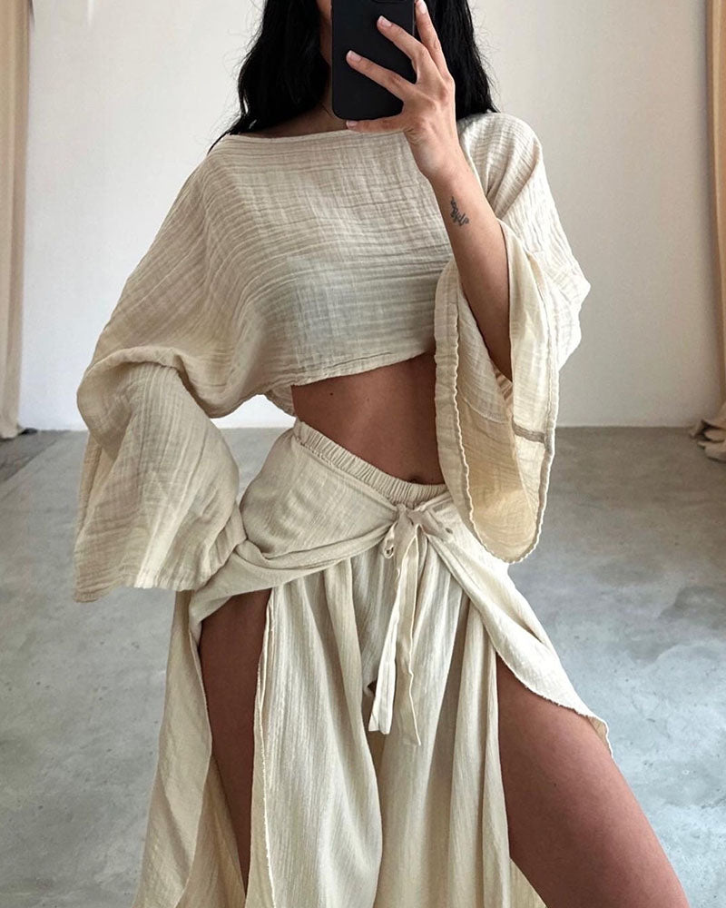 Stacy - Gauze Two-Piece Set