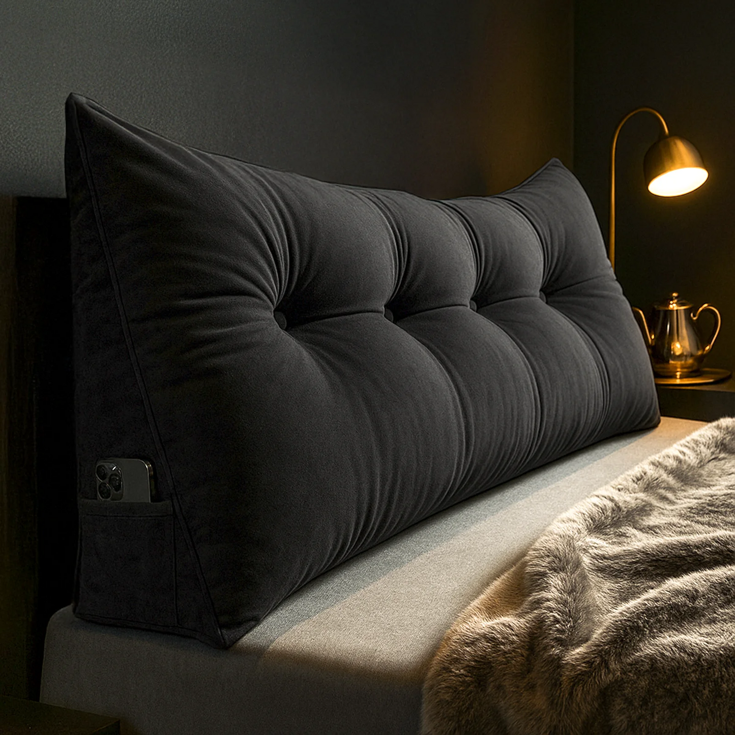 Ethan - Luxury Wedge Headboard Pillow