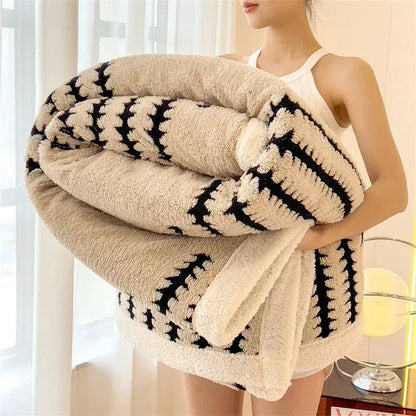 Alison - Contemporary Plush Sherpa Blanket