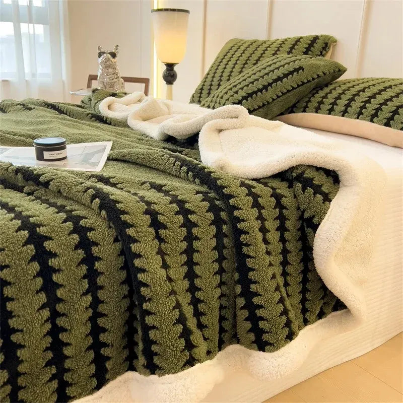 Alison - Contemporary Plush Sherpa Blanket