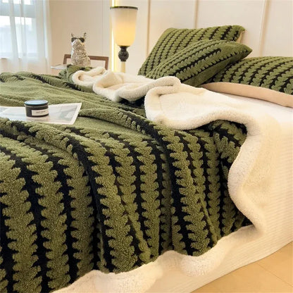 Alison - Contemporary Plush Sherpa Blanket