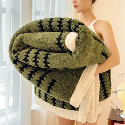 Alison - Contemporary Plush Sherpa Blanket