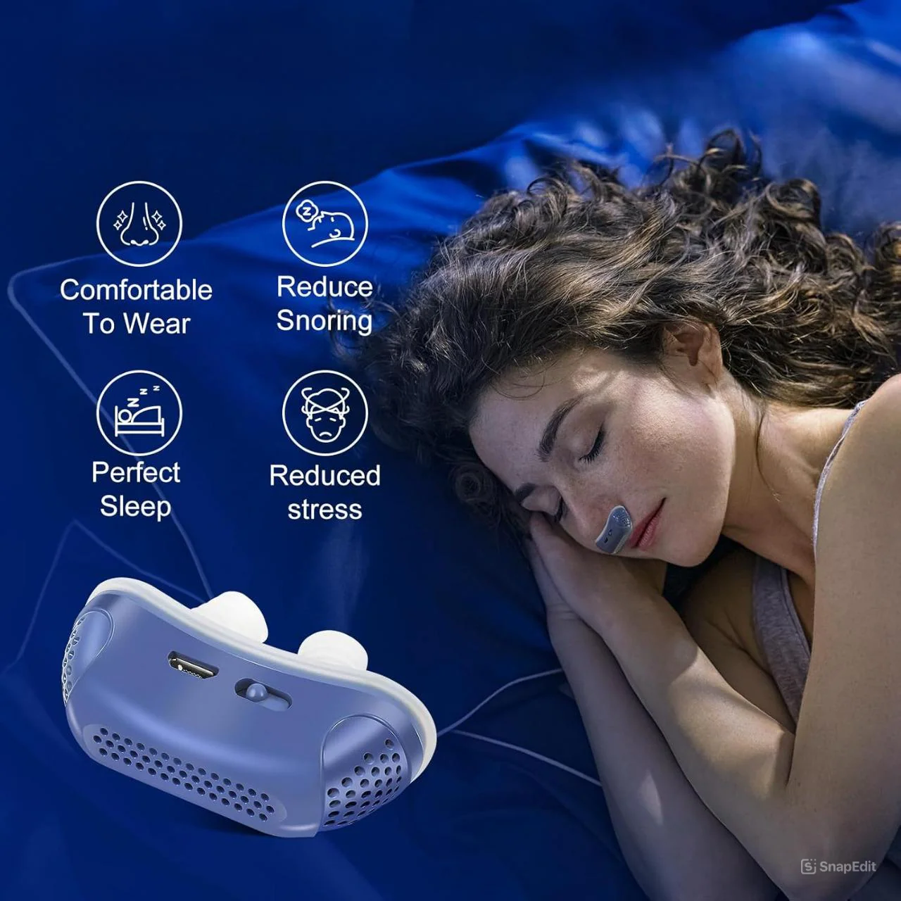 Maskless Micro CPAP Device