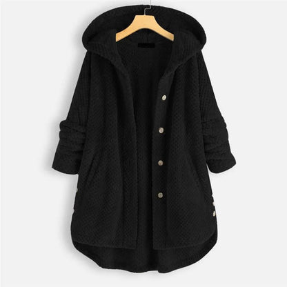 Daniela - Oversized Hooded Fleece Cardigan