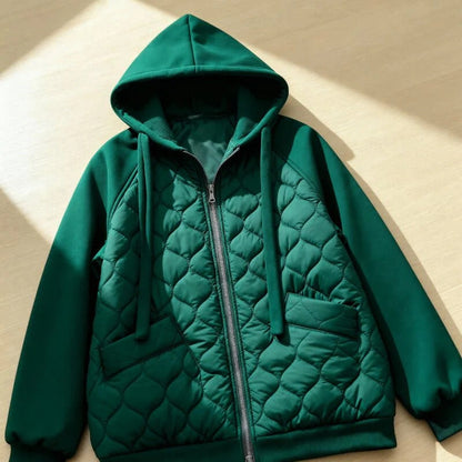 Mia - Quilted Fleece Hoodie Jacket