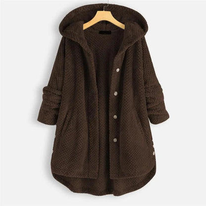 Daniela - Oversized Hooded Fleece Cardigan