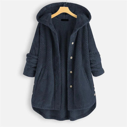 Daniela - Oversized Hooded Fleece Cardigan