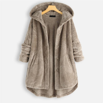 Daniela - Oversized Hooded Fleece Cardigan