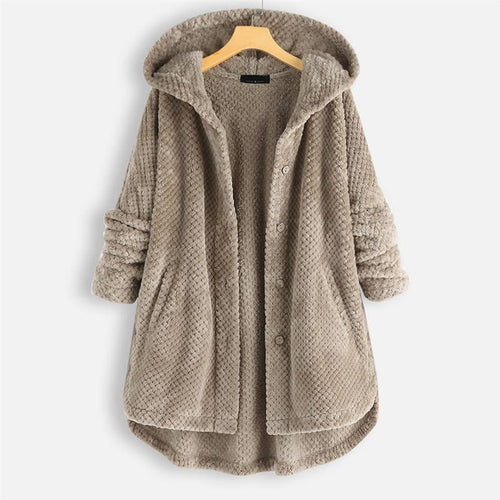Daniela - Oversized Hooded Fleece Cardigan