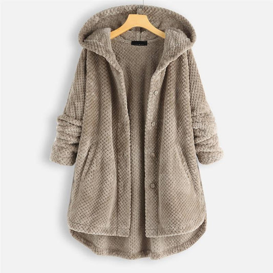 Daniela - Oversized Hooded Fleece Cardigan