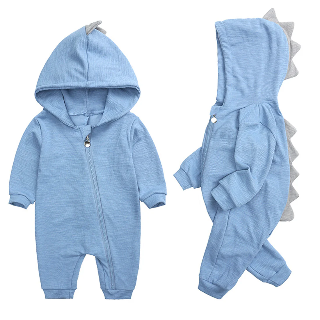 Benjamin - Dinosaur Hooded Baby Onesie