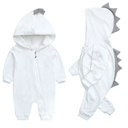 Benjamin - Dinosaur Hooded Baby Onesie
