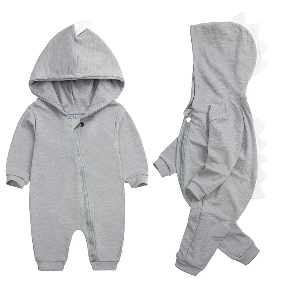 Benjamin - Dinosaur Hooded Baby Onesie