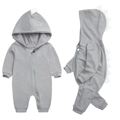Benjamin - Dinosaur Hooded Baby Onesie