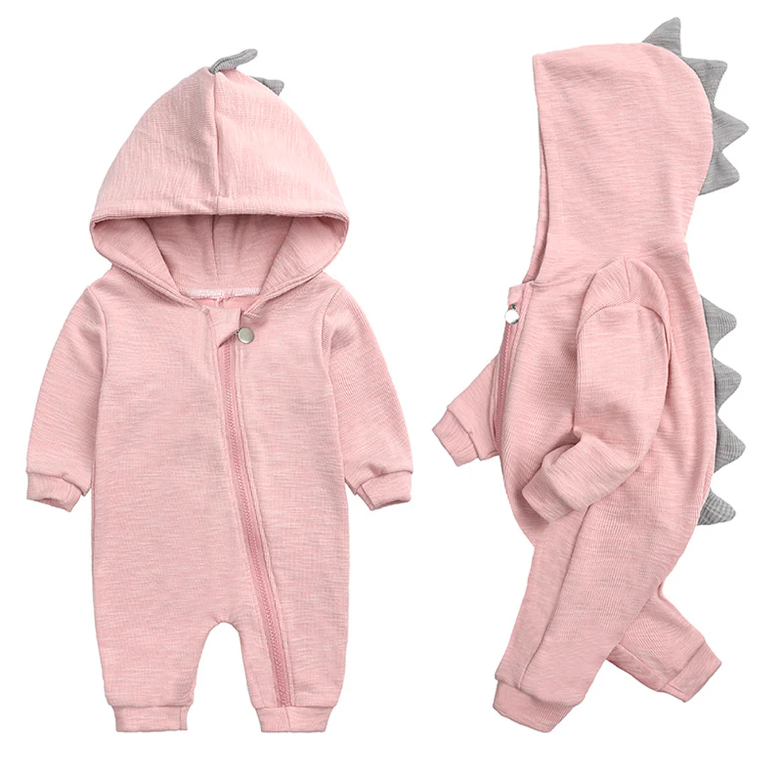 Benjamin - Dinosaur Hooded Baby Onesie