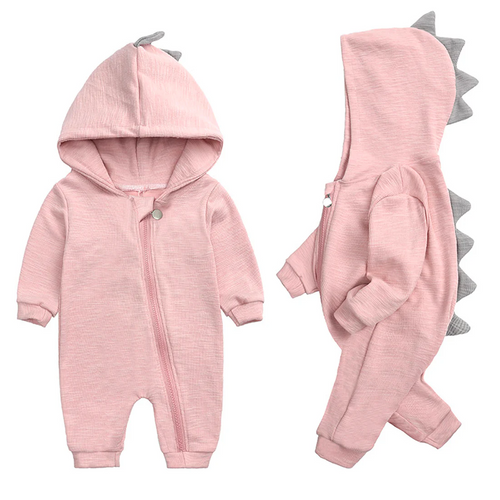 Benjamin - Dinosaur Hooded Baby Onesie