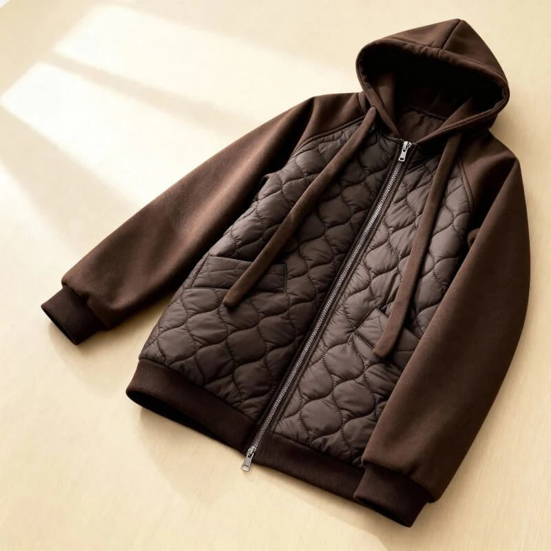 Mia - Quilted Fleece Hoodie Jacket