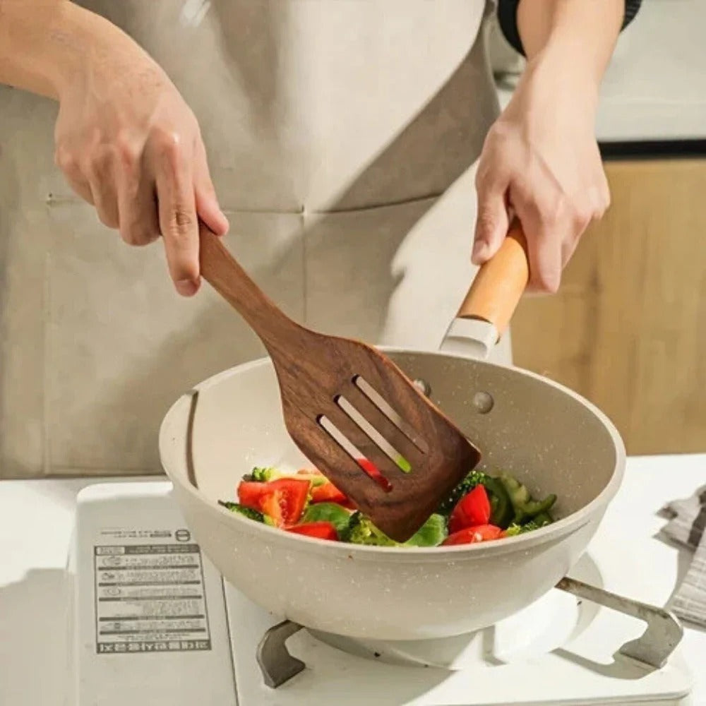 Caleb - Wooden Cooking Utensil Set