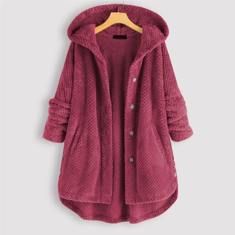 Daniela - Oversized Hooded Fleece Cardigan