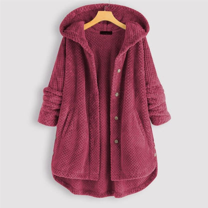 Daniela - Oversized Hooded Fleece Cardigan