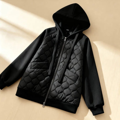 Mia - Quilted Fleece Hoodie Jacket