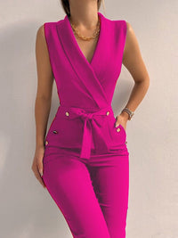 Pink with V-neck