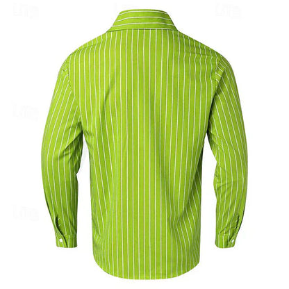 Luke - Striped Button-Up Shirt